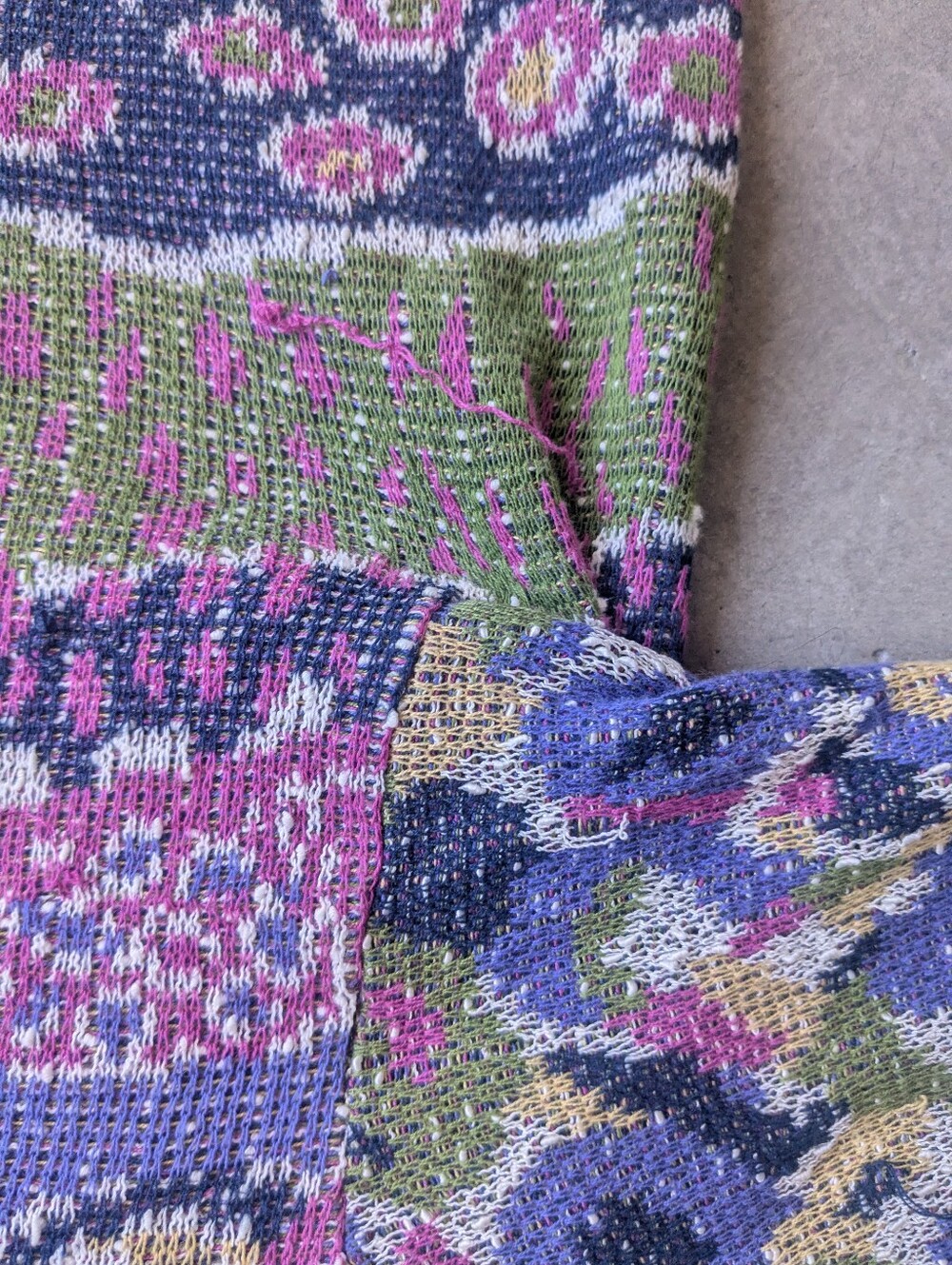 Amazing Vintage Missoni Open Cardigan Floral Figurative 44 - Picture 15 of 16